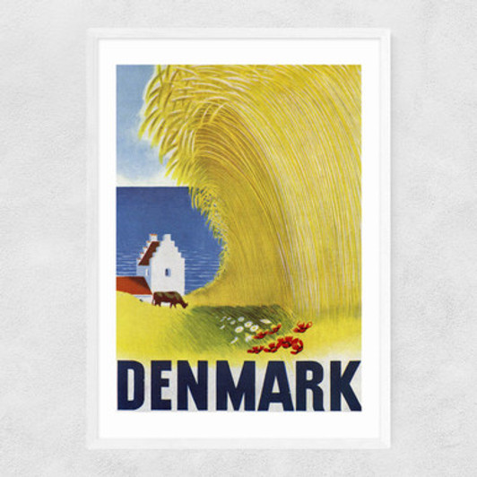 Denmark Narrow White Frame