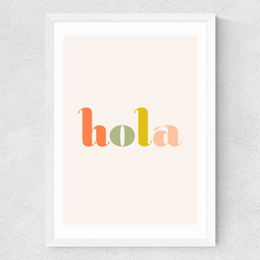 Hola Medium White Frame