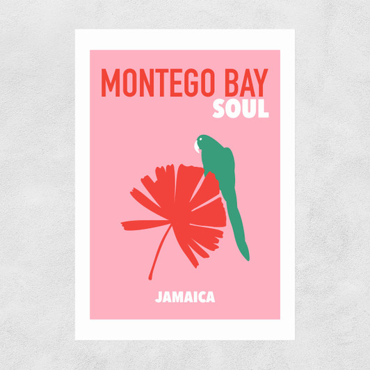 Montego Bay Soul Jamaica Narrow Black Frame