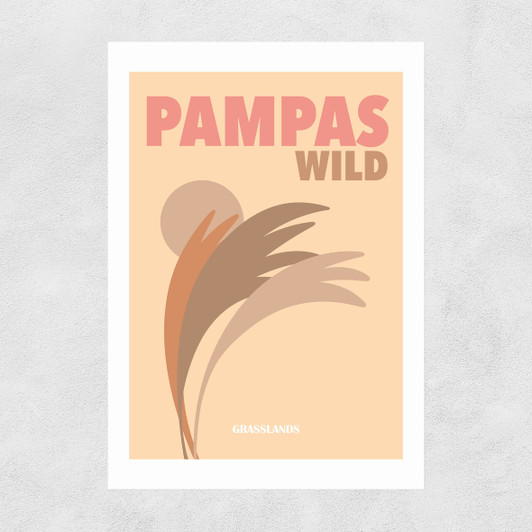 Pampas Wild Grasslands Unframed Print