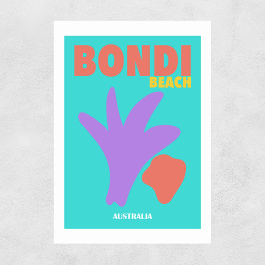 Bondi Beach Australia Unframed Print