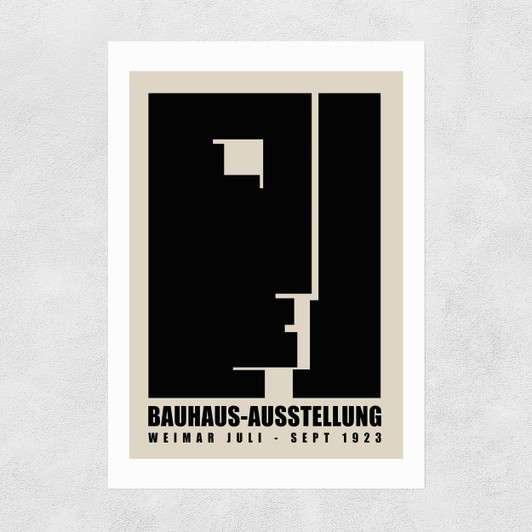 Modernist Bauhaus Exhibition Unframed Print