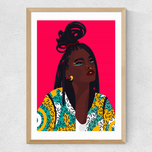 Oak on Fleek Medium Oak Frame