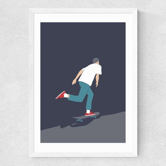 Skate away Medium White Frame