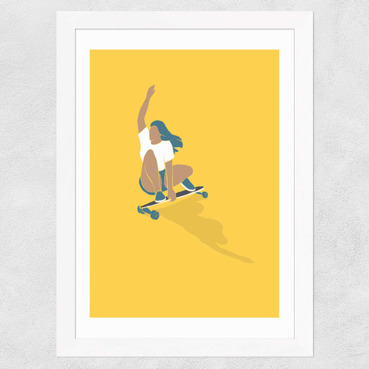 Slide Wide White Frame