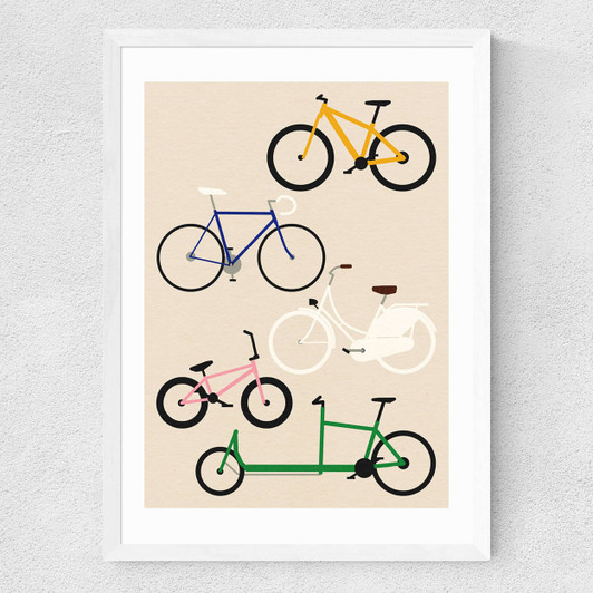 Bicycles Medium White Frame