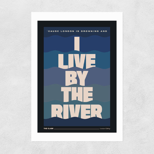 By the River Unframed Print