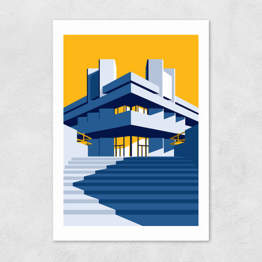 National Theatre 2 Unframed Print