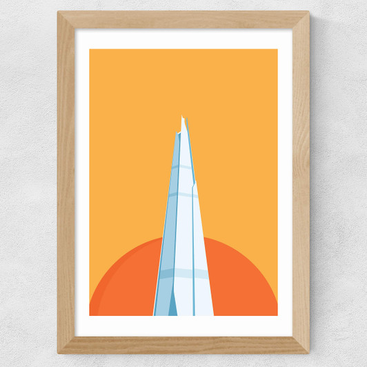 The Shard Wide Oak Frame