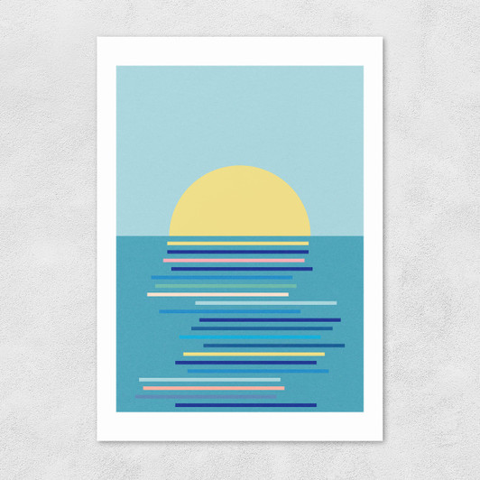 Sunrise In Ahrenshoop Unframed Print