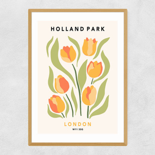 Holland Park II Narrow Oak Frame