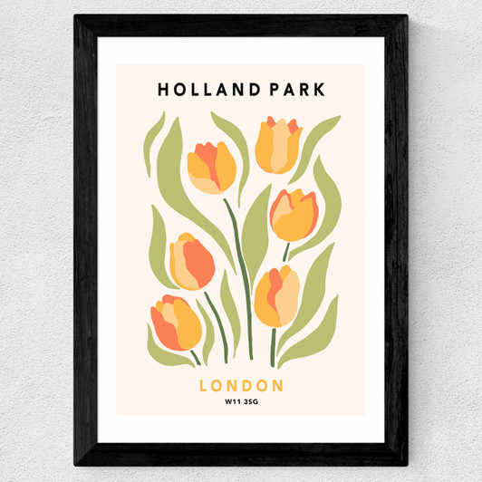 Holland Park II Wide Black Frame