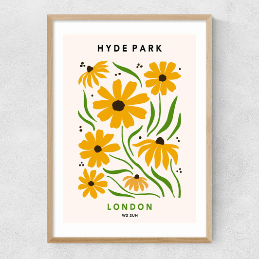 Hyde Park II Narrow Oak Frame