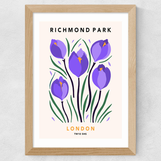 Richmond Park II Wide Oak Frame