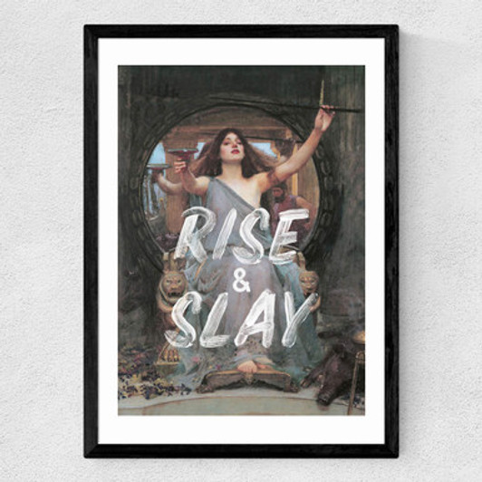 Rise And Slay Medium Black Frame