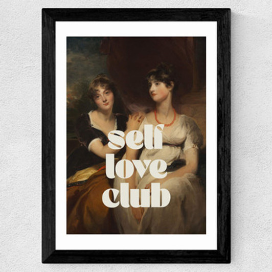 Self Love Club Wide Black Frame