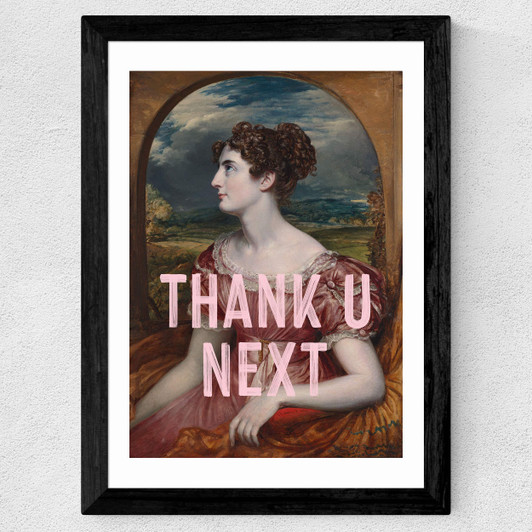 Thank U Next Wide Black Frame