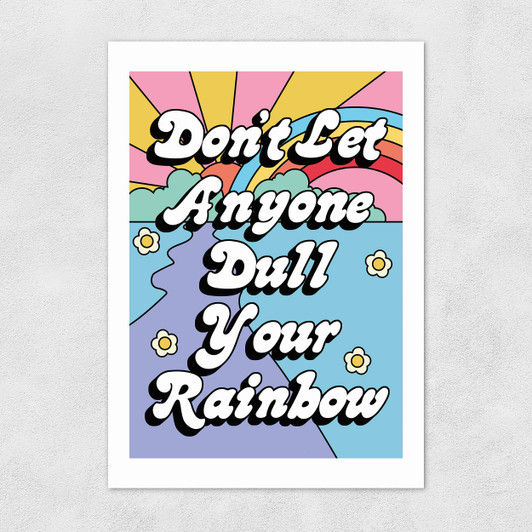Rainbow by The Violet Eclectic Unframed Print