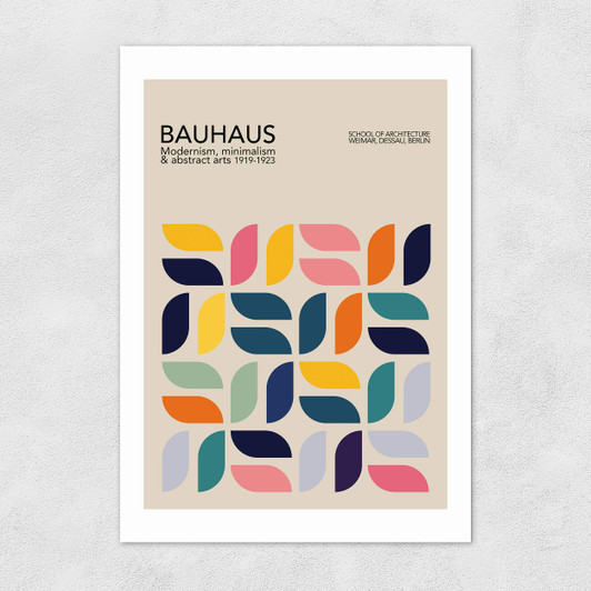 Bauhaus Petals Unframed Print