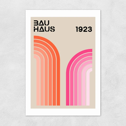 Bauhaus Rainbow Unframed Print