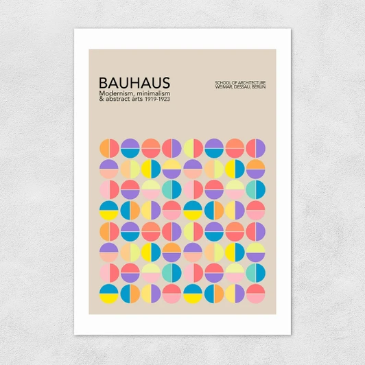 Pastel Circles Bauhaus