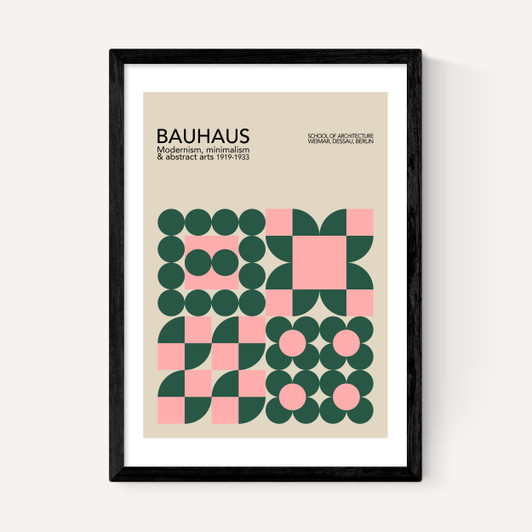 Pink & Green Bauhaus