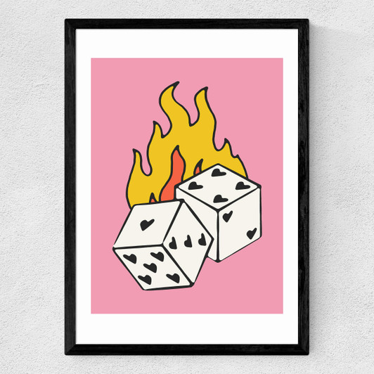 Love Gamble Medium Black Frame