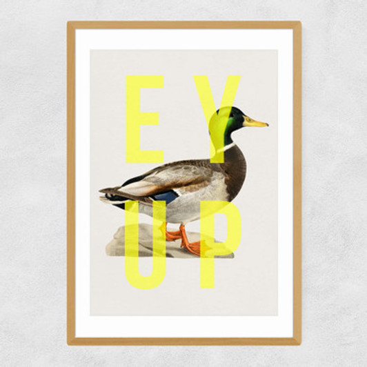 Ey Up Duck Narrow Oak Frame