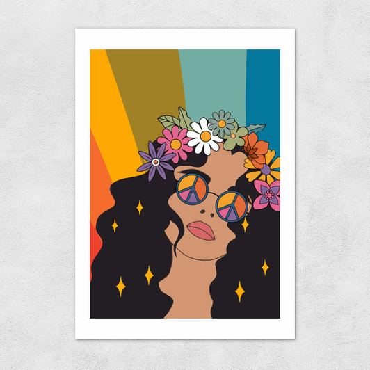 Groovy Hippie Girl