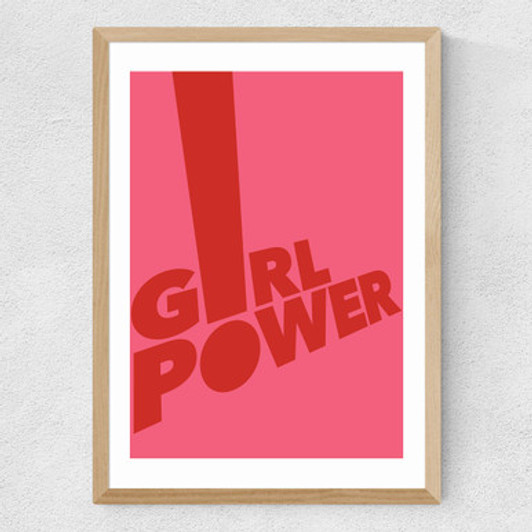 Girl Power by Rocket Jack Medium Oak Frame