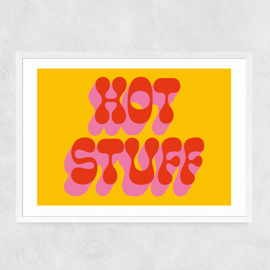 Hot Stuff Narrow White Frame