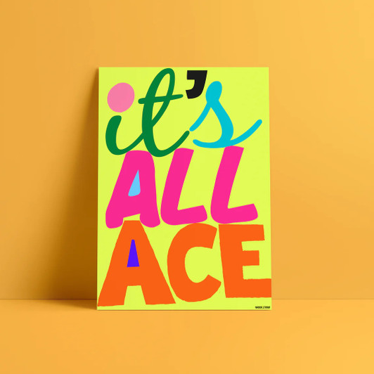 It's Ace (Yellow) Unframed Print