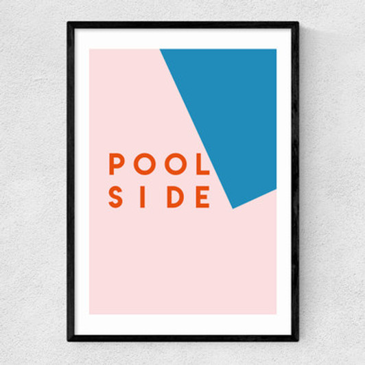 Pool Side Narrow Black Frame