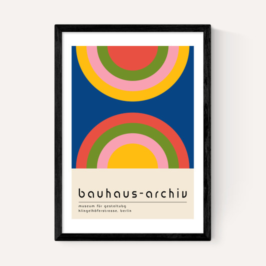 Bauhaus Rainbow by Luxe Poster Co