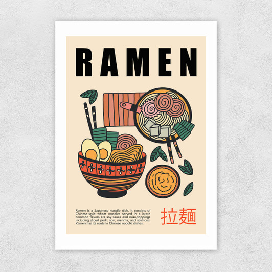 Japanese Ramen Unframed Print