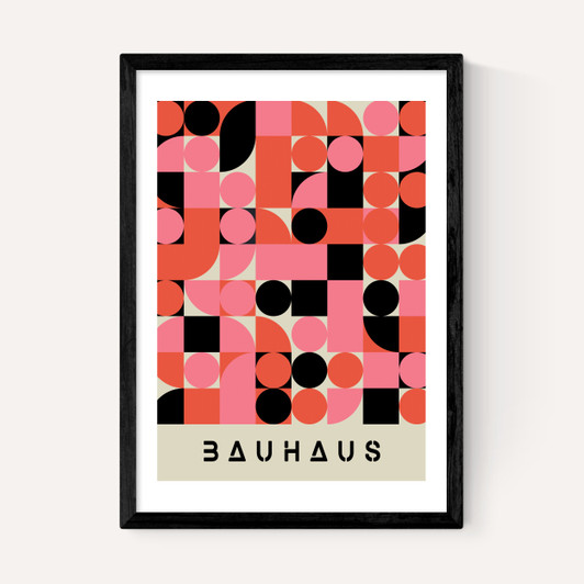 Pink And Black Bauhaus