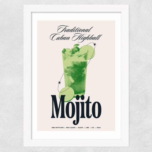 Mojito by HollieGraphik Wide White Frame
