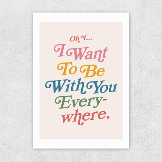 Everywhere by HollieGraphik Unframed Print