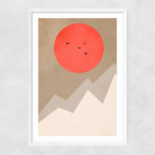 Mont Blanc Narrow White Frame