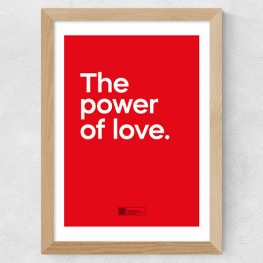 The Power Of Love Wide Oak Frame