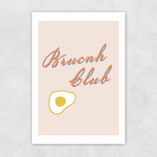 Brunch Club Unframed Print