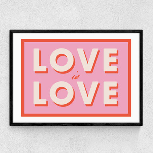 Love Is Love by Studio Eleni Narrow Black Frame