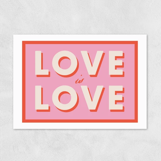 Love Is Love by Studio Eleni Unframed Print