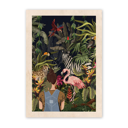 Me and the Animals Unframed Print