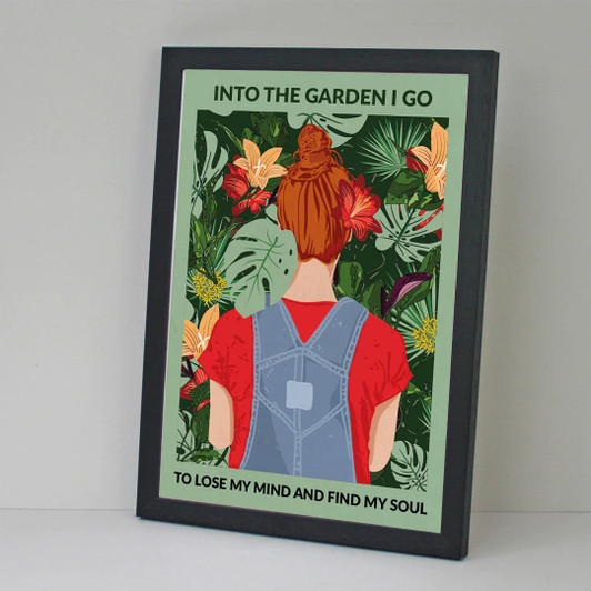 Into the Garden (Light Green) Unframed Print
