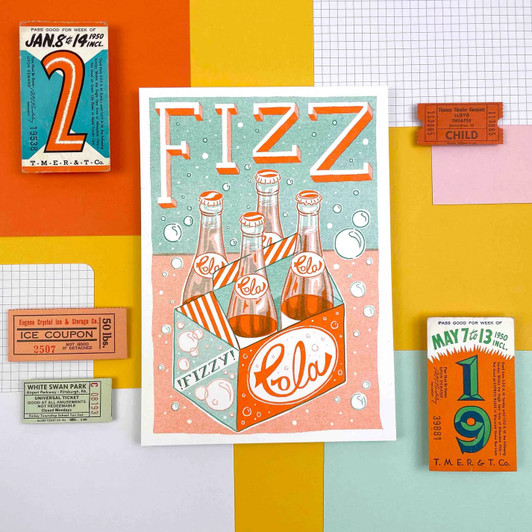Fizz Cola Drink Unframed Print