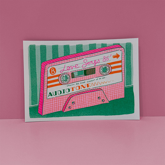 Love Songs Mixtape Unframed Print