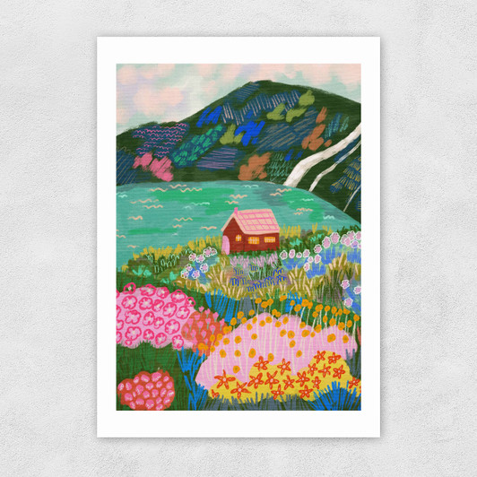 House by the Lake Unframed Print