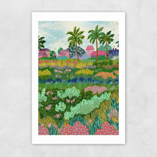 Paddy Ricefield Unframed Print