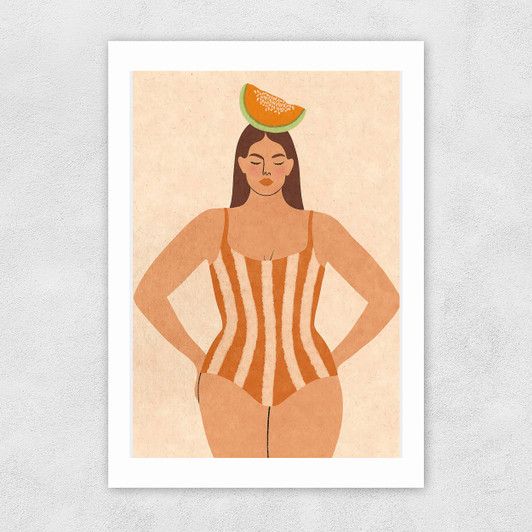 Cantaloupe Bae Unframed Print